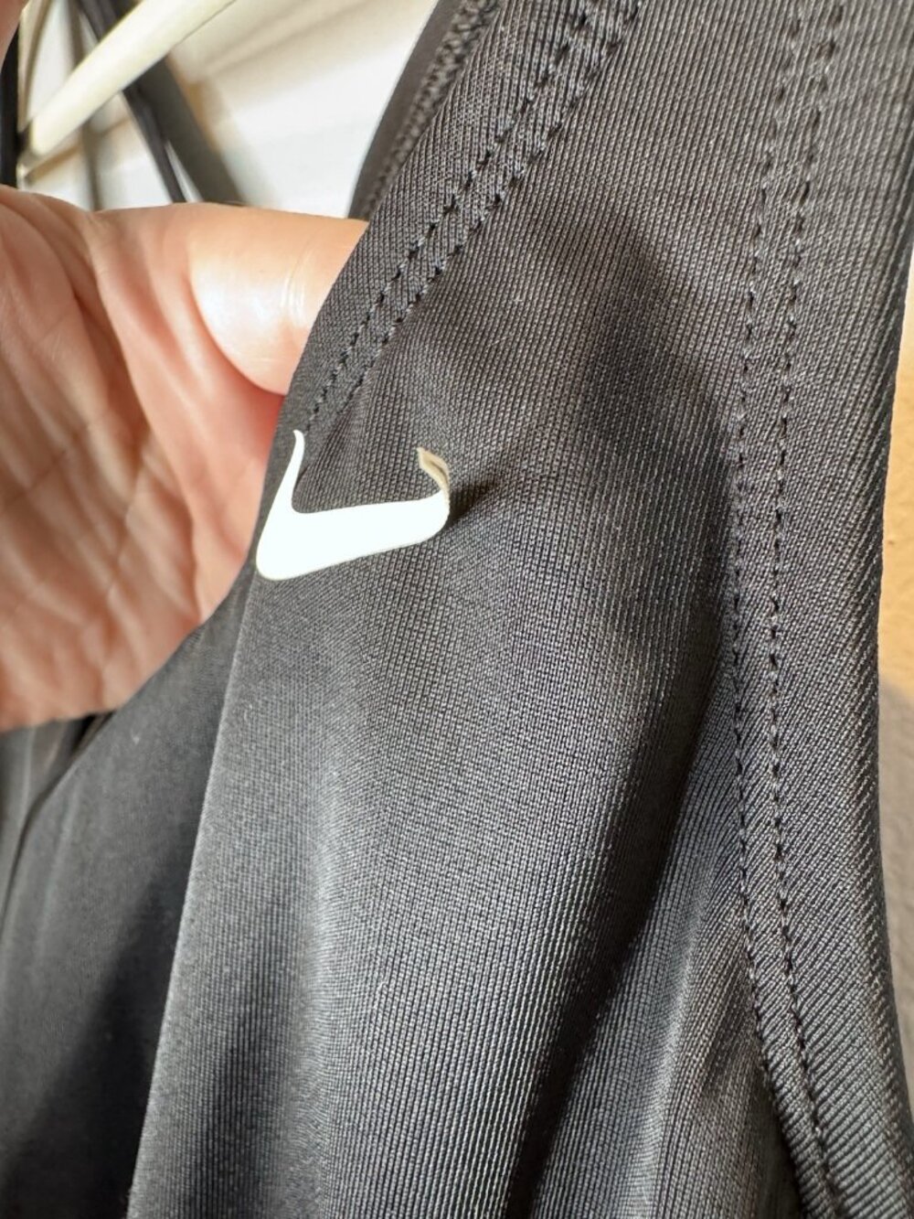 Women’s Nike One Piece Swimsuit XL Black Open Back Swimwear Bathing Suit - Picture 4 of 4